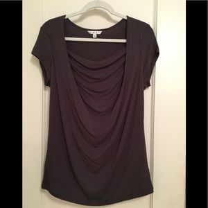 Cabi drape neck tee